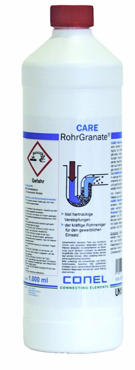 Rohr Granate CONEL 1000 ml (Rohrreiniger) CONEL Verkauf nur an Gewerbetreibende - Produkt darf nur vom Fachbetrieb eingesetzt werden!