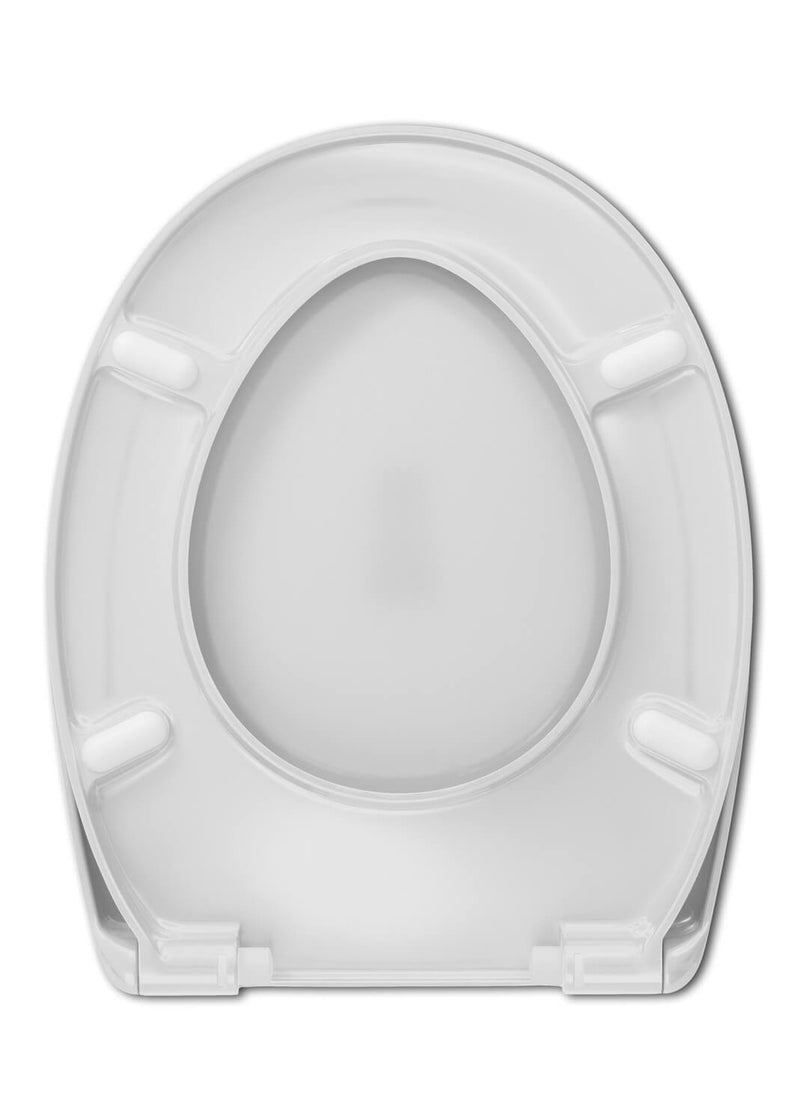 WC Sitz clivia stehend abnehmbares ES Scharnier mit Absenkautomatik weiss VIGOUR