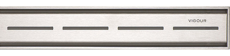 VIGOUR Designrost individual 3.0 Edelstahl-Design wählbar 600-1200 mm